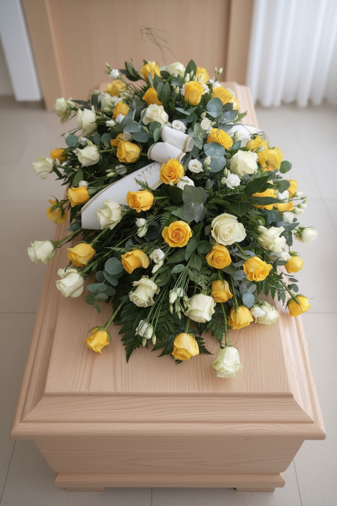 Composizione floreale copribara realizzata da La Bottega dei Fiori a San Maurizio d'Opaglio